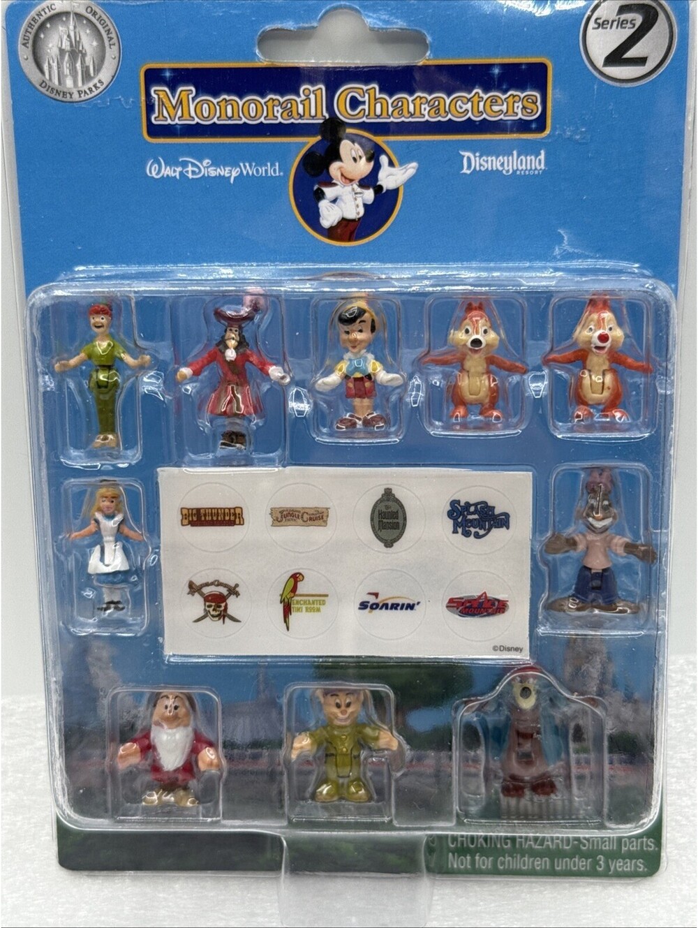 Disney Parks Monorail Characters Series 2 Booster Pack Of 10 Miniature Figures